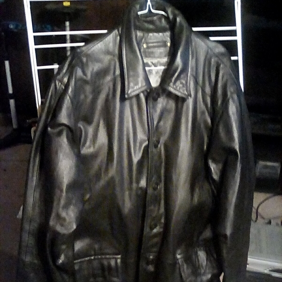 Genuine leather jacket Irwin bilerman By exchange,Brand - Picture 5 of 10